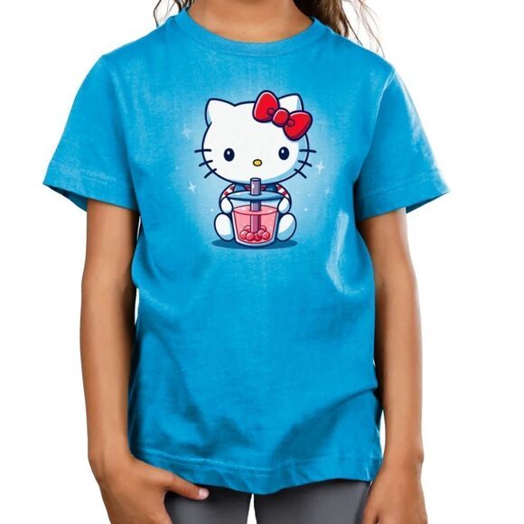 Boba Hello Kitty Official Sanrio blue Tee USA Shirt women's size medium - Picture 4 of 9